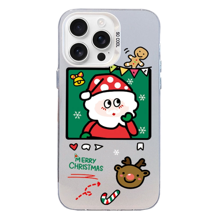 Christmas Series PC Full Coverage Pattern Phone Case, For iPhone 16 Pro Max