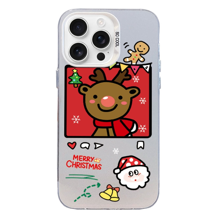 Christmas Series PC Full Coverage Pattern Phone Case, For iPhone 16 Pro Max