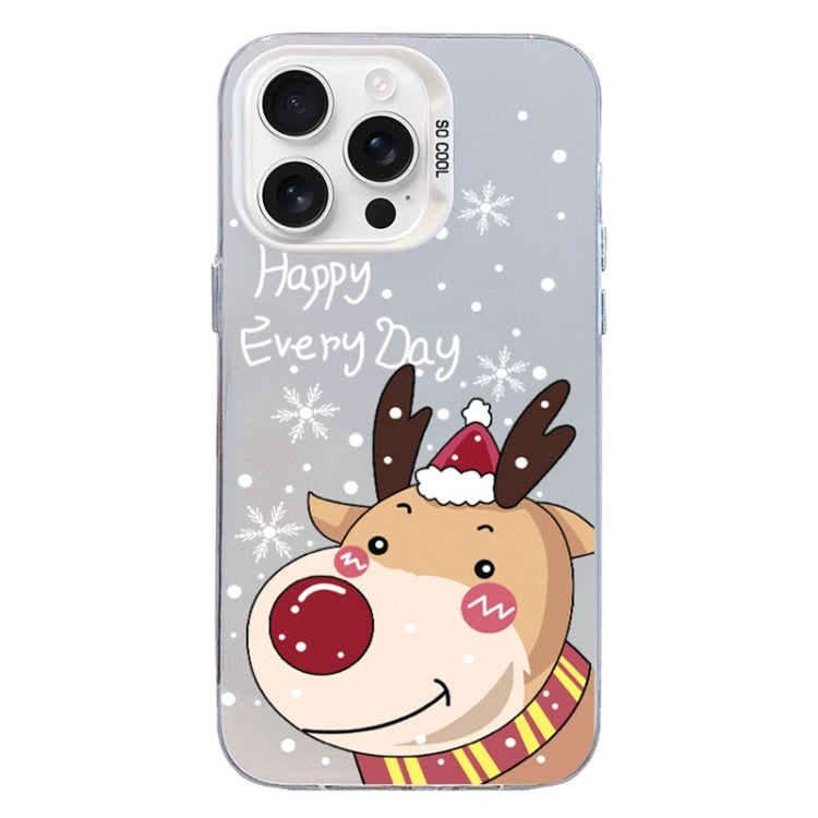 Christmas Series PC Full Coverage Pattern Phone Case, For iPhone 16 Pro Max