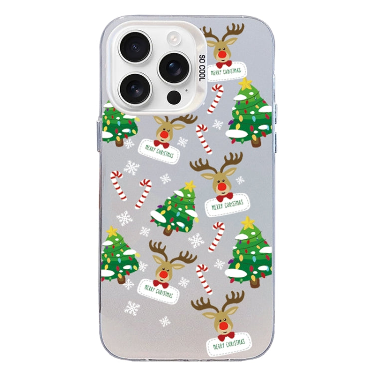 Christmas Series PC Full Coverage Pattern Phone Case, For iPhone 16 Pro Max