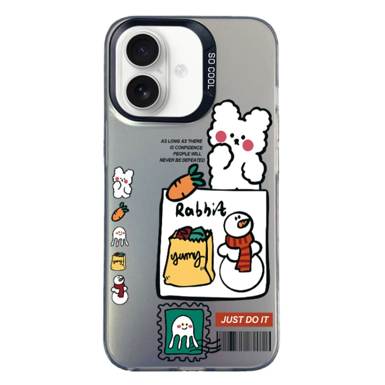 Christmas Series PC Full Coverage Pattern Phone Case, For iPhone 16 Plus