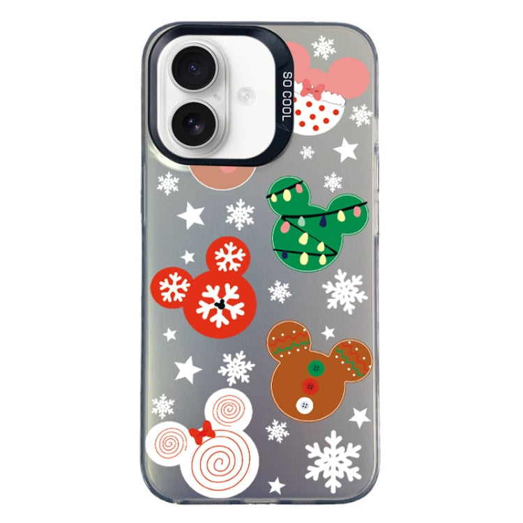 Christmas Series PC Full Coverage Pattern Phone Case, For iPhone 16 Plus