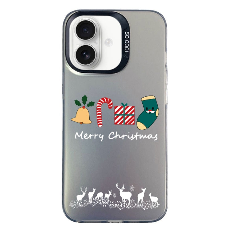 Christmas Series PC Full Coverage Pattern Phone Case, For iPhone 16 Plus