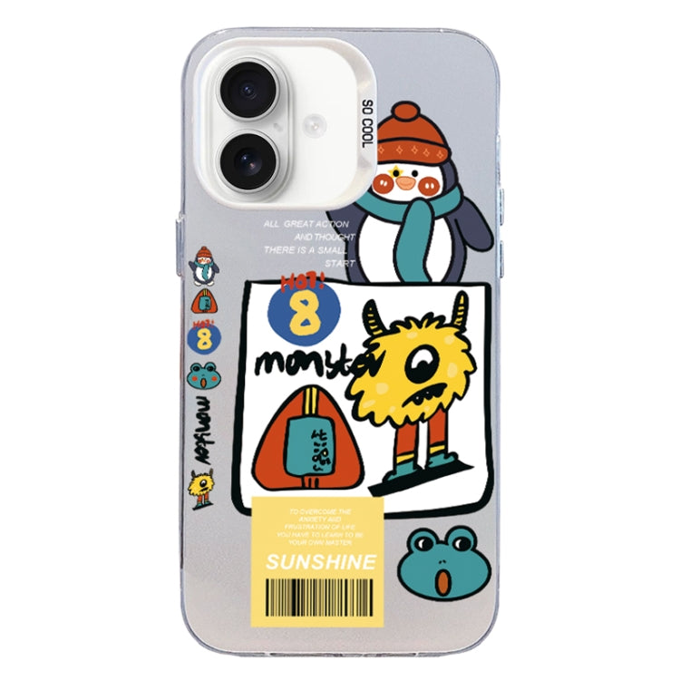 Christmas Series PC Full Coverage Pattern Phone Case, For iPhone 16 Plus