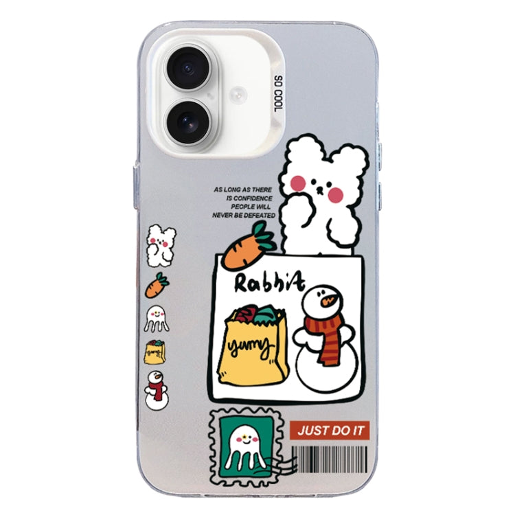 Christmas Series PC Full Coverage Pattern Phone Case, For iPhone 16 Plus