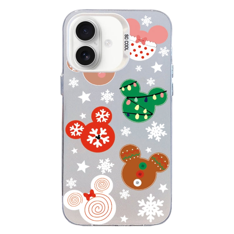 Christmas Series PC Full Coverage Pattern Phone Case, For iPhone 16 Plus