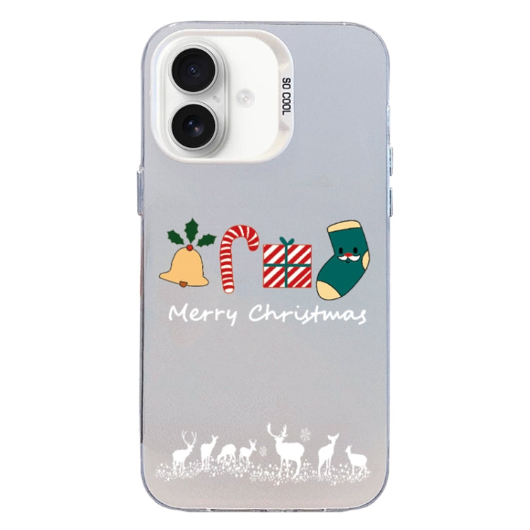 Christmas Series PC Full Coverage Pattern Phone Case, For iPhone 16 Plus