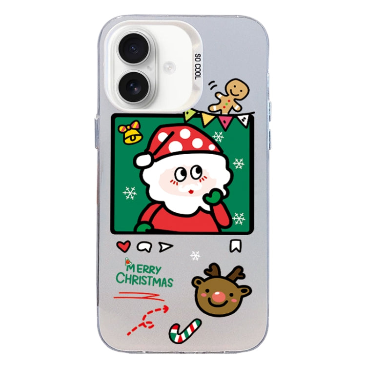 Christmas Series PC Full Coverage Pattern Phone Case, For iPhone 16 Plus