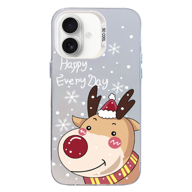 Christmas Series PC Full Coverage Pattern Phone Case, For iPhone 16 Plus