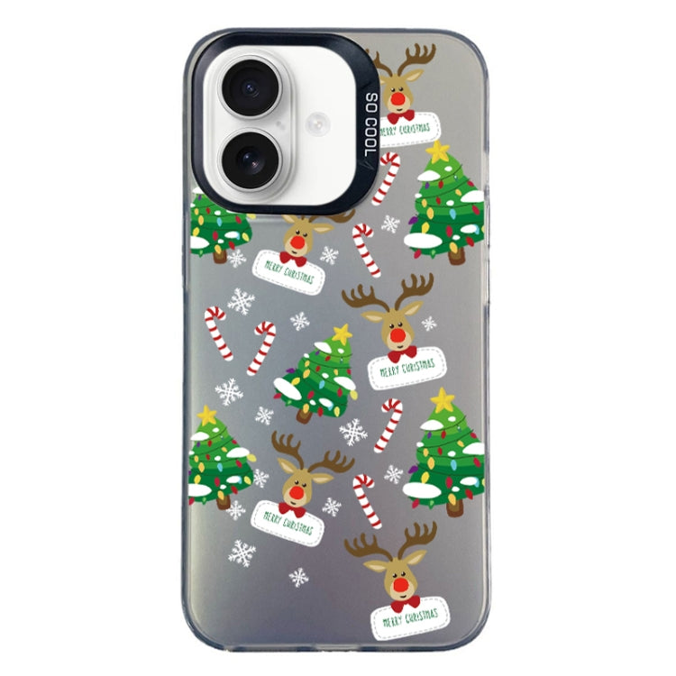 Christmas Series PC Full Coverage Pattern Phone Case, For iPhone 16