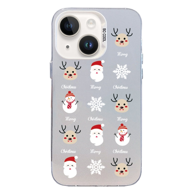 Christmas Series PC Full Coverage Pattern Phone Case, For iPhone 15 Plus