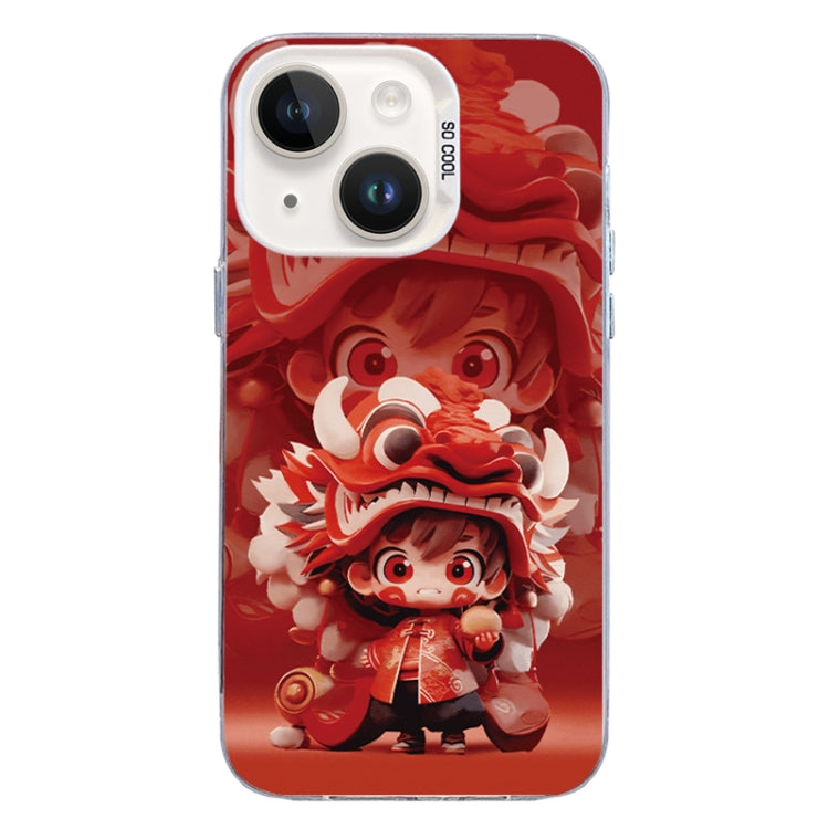 Christmas Series PC Full Coverage Pattern Phone Case, For iPhone 15 Plus