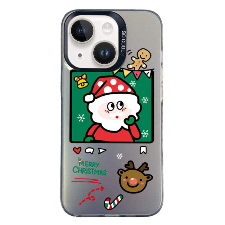 Christmas Series PC Full Coverage Pattern Phone Case, For iPhone 15 Plus