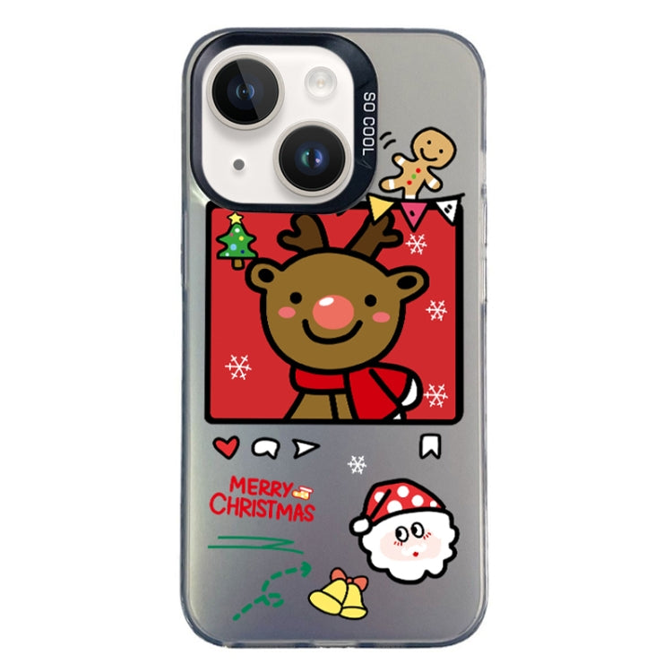 Christmas Series PC Full Coverage Pattern Phone Case, For iPhone 15 Plus