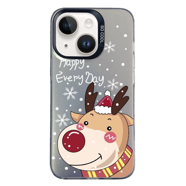 Christmas Series PC Full Coverage Pattern Phone Case, For iPhone 15 Plus