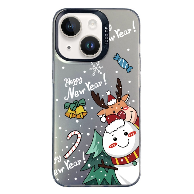 Christmas Series PC Full Coverage Pattern Phone Case, For iPhone 15 Plus