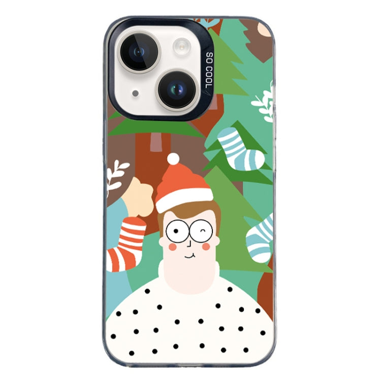 Christmas Series PC Full Coverage Pattern Phone Case, For iPhone 15 Plus