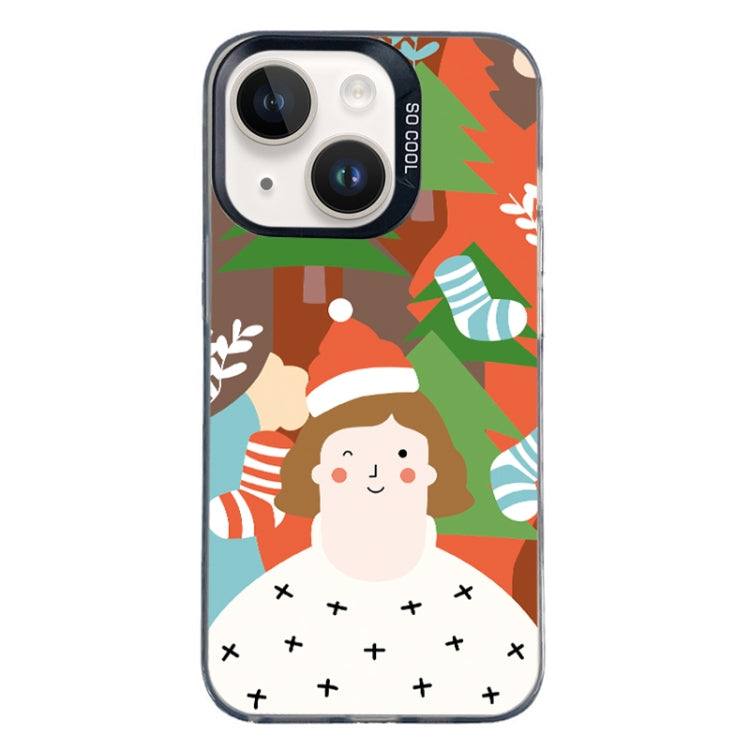 Christmas Series PC Full Coverage Pattern Phone Case, For iPhone 15 Plus