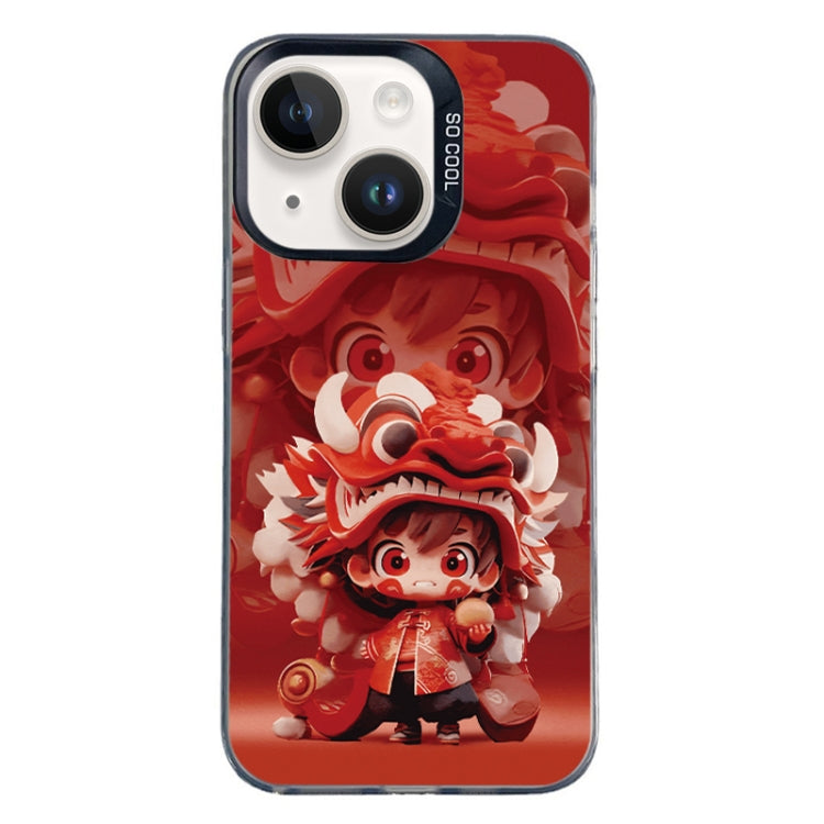 Christmas Series PC Full Coverage Pattern Phone Case, For iPhone 15 Plus