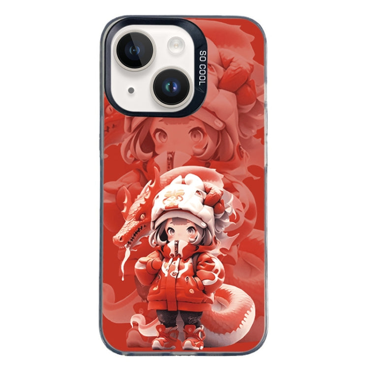 Christmas Series PC Full Coverage Pattern Phone Case, For iPhone 15 Plus