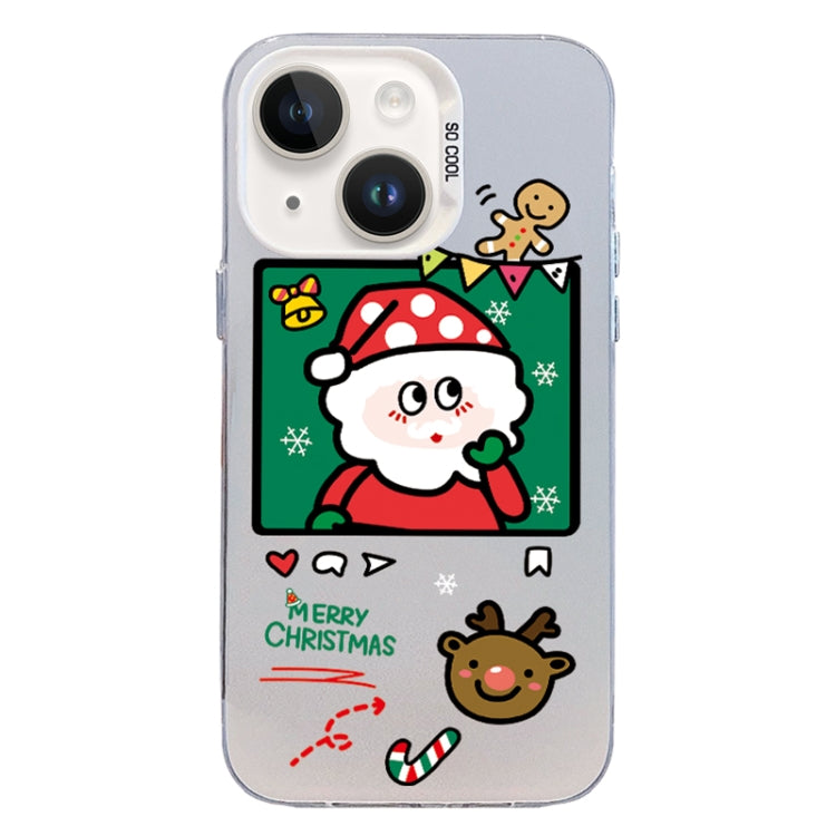 Christmas Series PC Full Coverage Pattern Phone Case, For iPhone 15 Plus