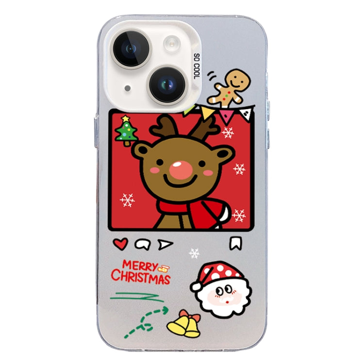 Christmas Series PC Full Coverage Pattern Phone Case, For iPhone 15 Plus