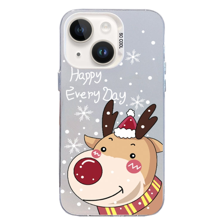 Christmas Series PC Full Coverage Pattern Phone Case, For iPhone 15 Plus