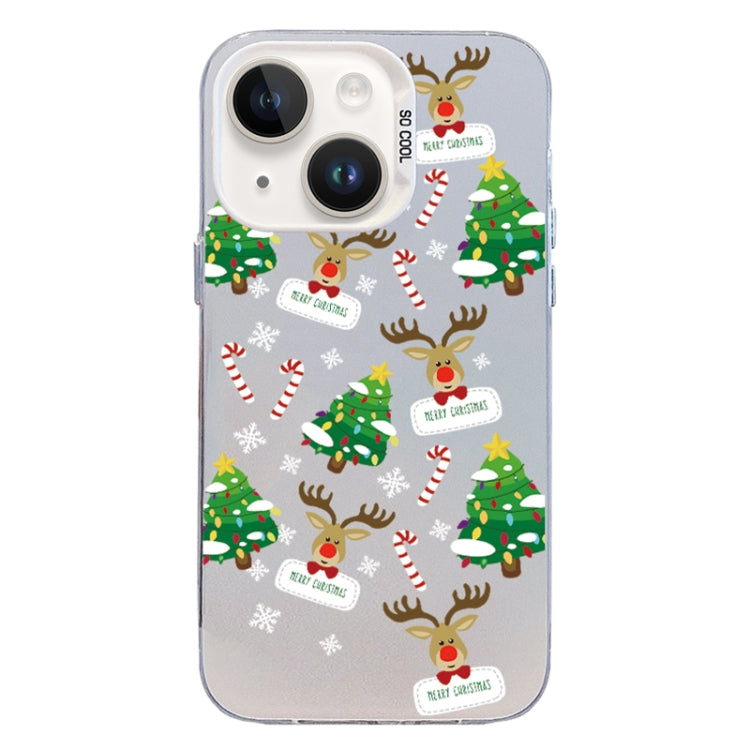 Christmas Series PC Full Coverage Pattern Phone Case, For iPhone 15 Plus