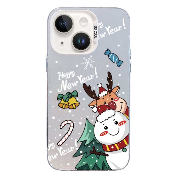 Christmas Series PC Full Coverage Pattern Phone Case, For iPhone 15