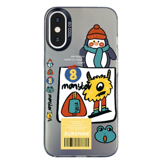 Christmas Series PC Full Coverage Pattern Phone Case, For iPhone X / XS