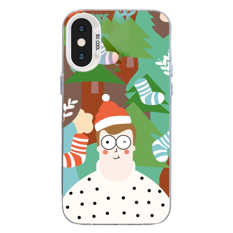 Christmas Series PC Full Coverage Pattern Phone Case, For iPhone XS Max