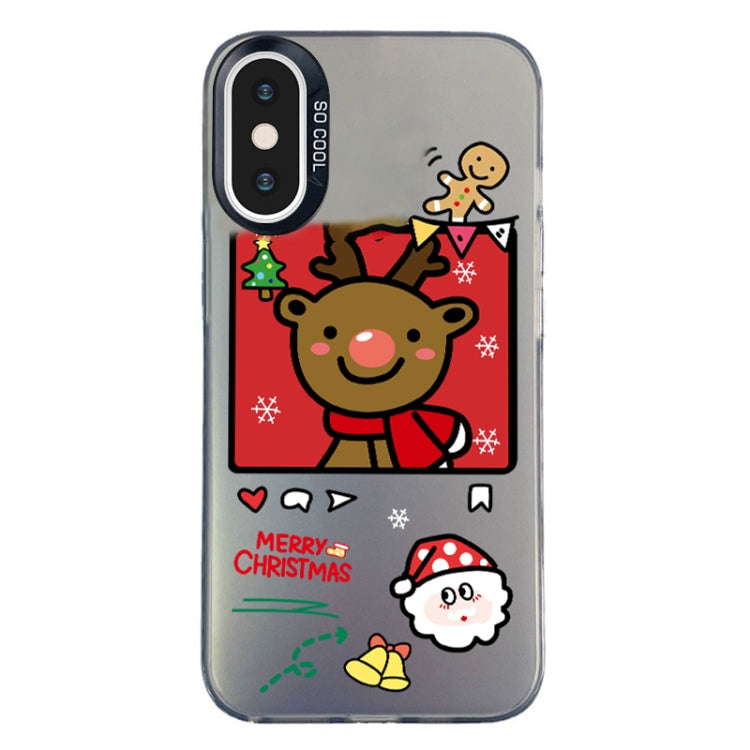 Christmas Series PC Full Coverage Pattern Phone Case, For iPhone XS Max