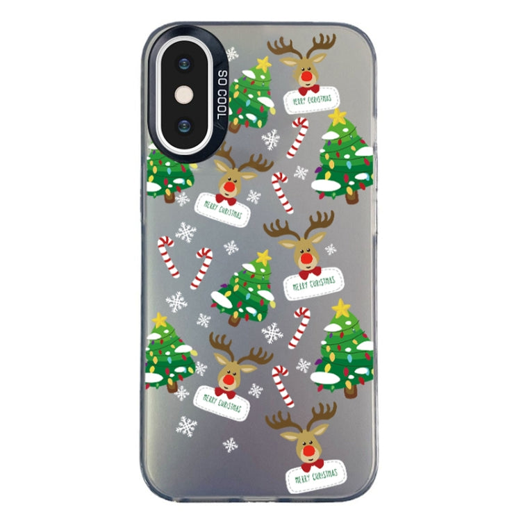 Christmas Series PC Full Coverage Pattern Phone Case, For iPhone XS Max