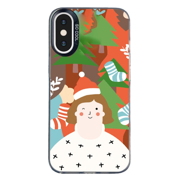 Christmas Series PC Full Coverage Pattern Phone Case, For iPhone XS Max