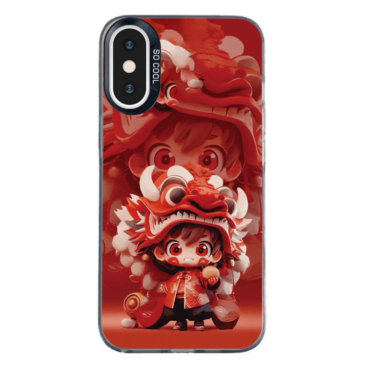 Christmas Series PC Full Coverage Pattern Phone Case, For iPhone XS Max