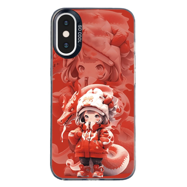 Christmas Series PC Full Coverage Pattern Phone Case, For iPhone XS Max