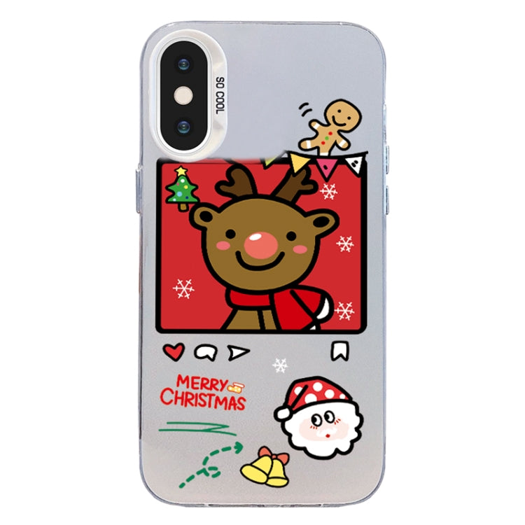 Christmas Series PC Full Coverage Pattern Phone Case, For iPhone XS Max