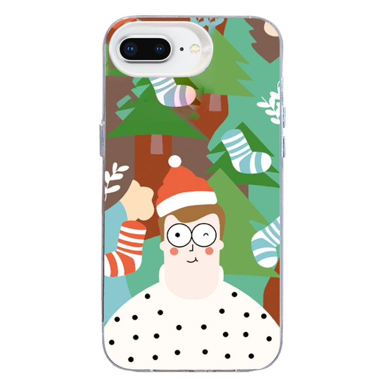 Christmas Series PC Full Coverage Pattern Phone Case, For iPhone 7 Plus / 8 Plus