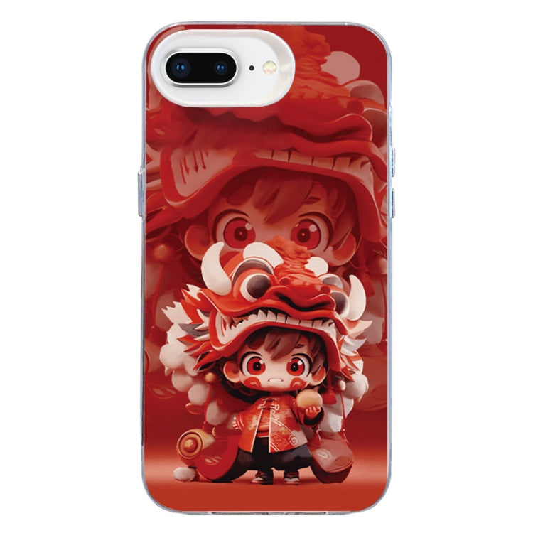 Christmas Series PC Full Coverage Pattern Phone Case, For iPhone 7 Plus / 8 Plus