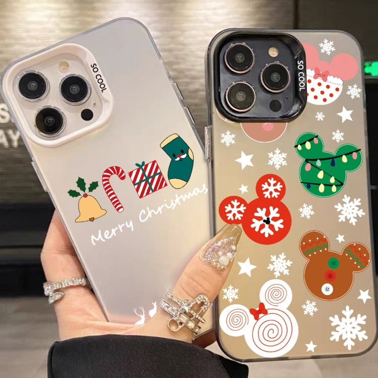 Christmas Series PC Full Coverage Pattern Phone Case, For iPhone 16 Pro Max