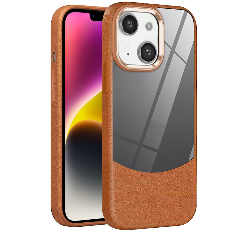 Litchi Texture TPU Hybrid Acrylic Phone Case, For iPhone 14 Plus, For iPhone 14, For iPhone 14 Pro, For iPhone 14 Pro Max, For iPhone 13 Pro Max, For iPhone 13 Pro, For iPhone 13, For iPhone 12