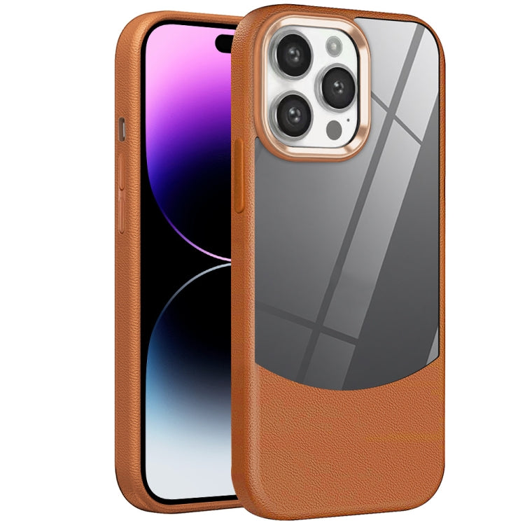 Litchi Texture TPU Hybrid Acrylic Phone Case, For iPhone 14 Plus, For iPhone 14, For iPhone 14 Pro, For iPhone 14 Pro Max, For iPhone 13 Pro Max, For iPhone 13 Pro, For iPhone 13, For iPhone 12