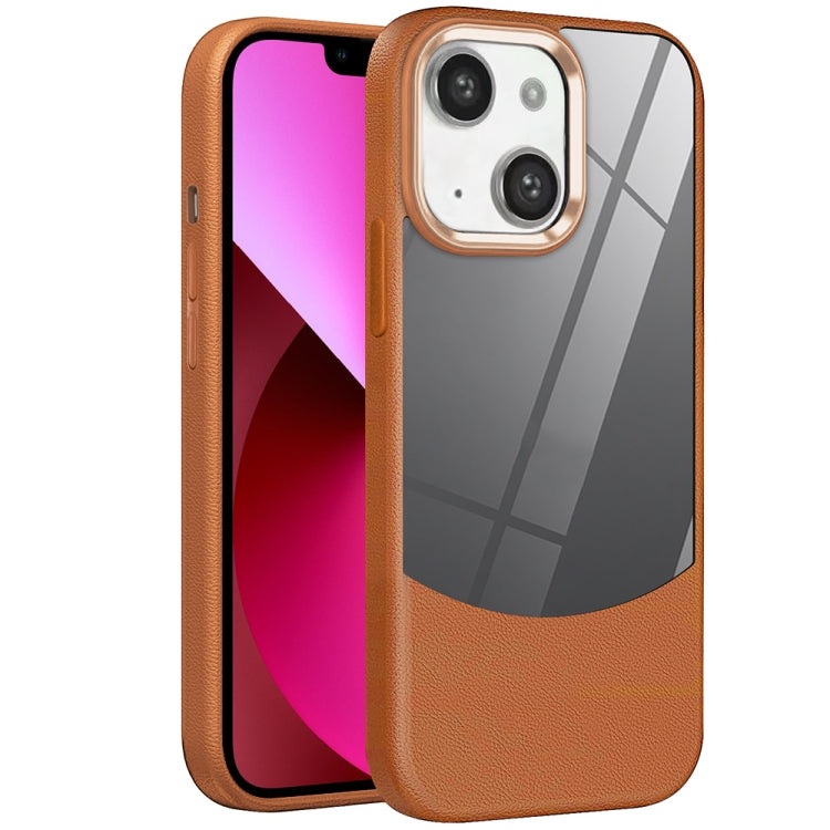 Litchi Texture TPU Hybrid Acrylic Phone Case, For iPhone 14 Plus, For iPhone 14, For iPhone 14 Pro, For iPhone 14 Pro Max, For iPhone 13 Pro Max, For iPhone 13 Pro, For iPhone 13, For iPhone 12