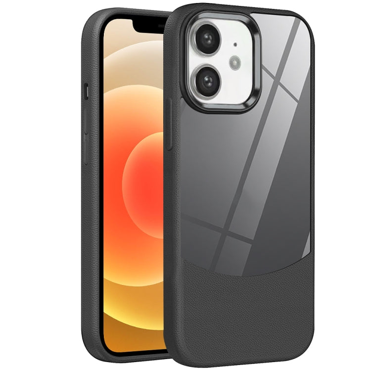 Litchi Texture TPU Hybrid Acrylic Phone Case, For iPhone 14 Plus, For iPhone 14, For iPhone 14 Pro, For iPhone 14 Pro Max, For iPhone 13 Pro Max, For iPhone 13 Pro, For iPhone 13, For iPhone 12