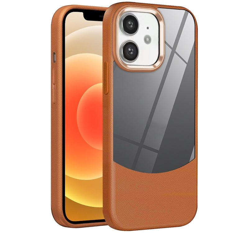 Litchi Texture TPU Hybrid Acrylic Phone Case, For iPhone 14 Plus, For iPhone 14, For iPhone 14 Pro, For iPhone 14 Pro Max, For iPhone 13 Pro Max, For iPhone 13 Pro, For iPhone 13, For iPhone 12