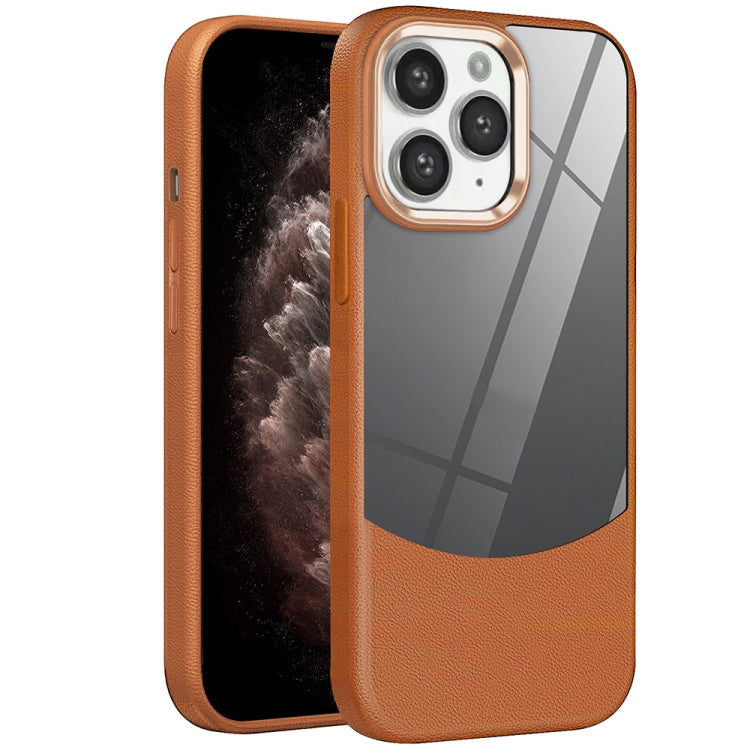 Litchi Texture TPU Hybrid Acrylic Phone Case, For iPhone 12 Pro Max, For iPhone 12 Pro, For iPhone 11 Pro Max, For iPhone 11, For iPhone 11 Pro