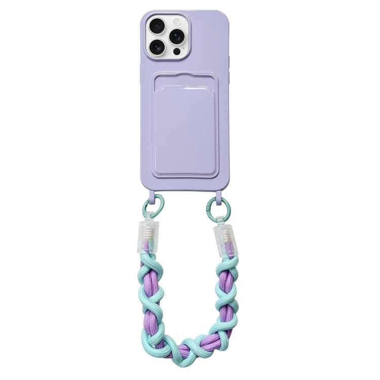 Dopamine Card Slot Phone Case with Lanyard, For iPhone 15 Pro, For iPhone 15 Plus, For iPhone 15, For iPhone 14 Plus, For iPhone 14