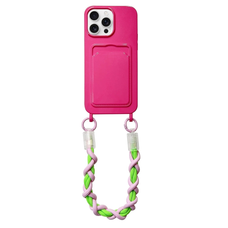 Dopamine Card Slot Phone Case with Lanyard, For iPhone 15 Pro, For iPhone 15 Plus, For iPhone 15, For iPhone 14 Plus, For iPhone 14