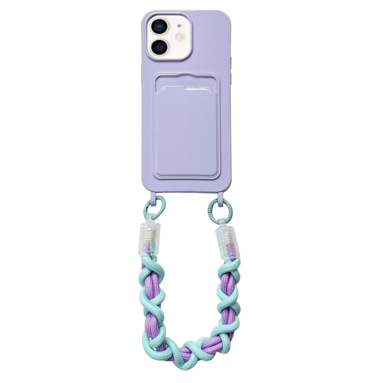 Dopamine Card Slot Phone Case with Lanyard, For iPhone 12, For iPhone 12 Pro Max, For iPhone 12 Pro