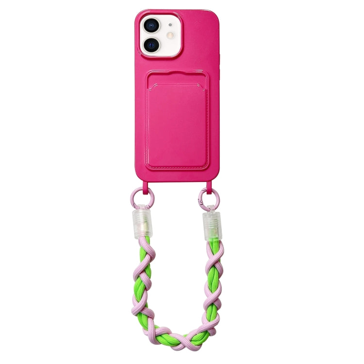 Dopamine Card Slot Phone Case with Lanyard, For iPhone 12, For iPhone 12 Pro Max, For iPhone 12 Pro